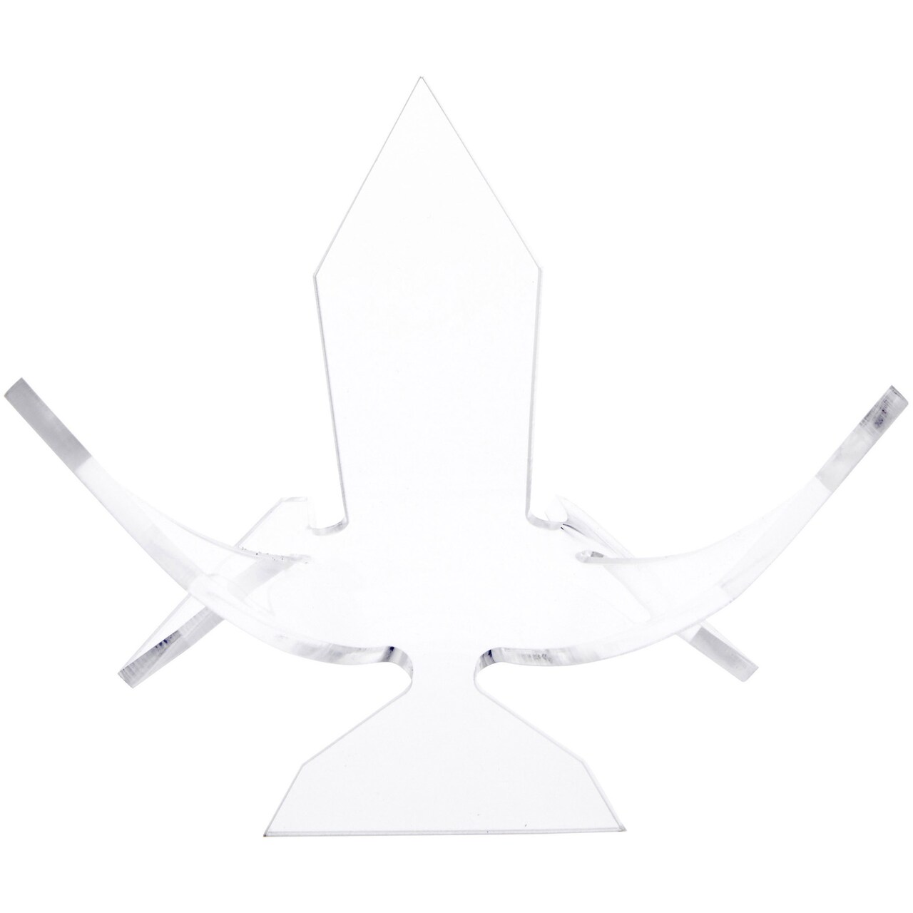 Plymor Clear Acrylic Ball or Sphere Flower Petal Display Holder Stand, 3.75" H x 6" W x 6" D